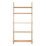 Frama Library Hylla 185cm - Hyllkombinationer Rostfritt Stål Natur