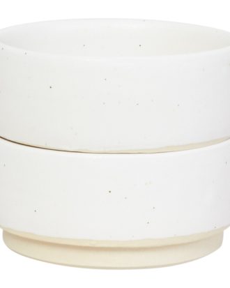 Frama Otto Skålar 2-pack Ø9,5 Cm - Dessertskålar Stengods Vit