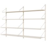 Frama Library Hylla Dubbel 160x1084 Cm - Hyllkombinationer Pulverlackat Stål Varmvit