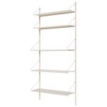 Frama Library Hylla 40x185 Cm - Hyllkombinationer Pulverlackat Stål Varmvit