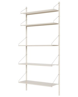 Frama Library Hylla 40x185 Cm - Hyllkombinationer Pulverlackat Stål Varmvit