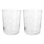 Frederik Bagger Flower Dricksglas 2-pack 34 Cl - Dricksglas Kristall Klar