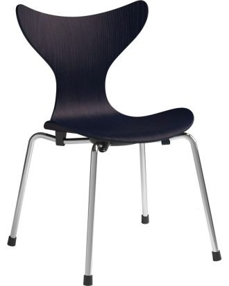 Fritz Hansen Lily™ Barnstol - Barnstolar Fanér Midnattsblå