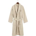 Gant Home Crest Badrock L - Badrockar & tofflor Bomull Putty