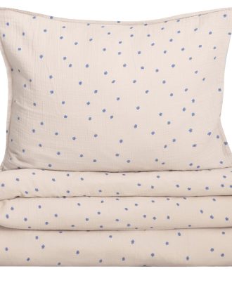 Garbo & Friends Bleu Bäddset Muslin 150x210 Cm - Bäddset Bomullsmuslin Beige