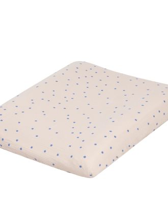 Garbo & Friends Bleu Överdrag Till Skötbädd Muslin 50x70 Cm - Barnfiltar Bomullsmuslin Beige