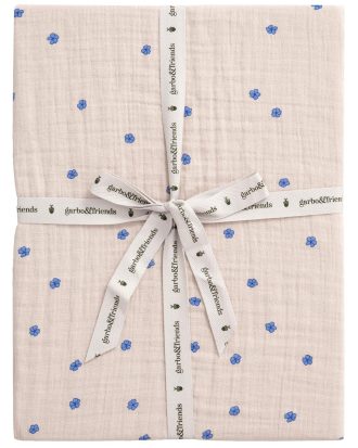 Garbo & Friends Bleu Dra-på-lakan Muslin 60x120 Cm - Underlakan Bomullsmuslin Beige