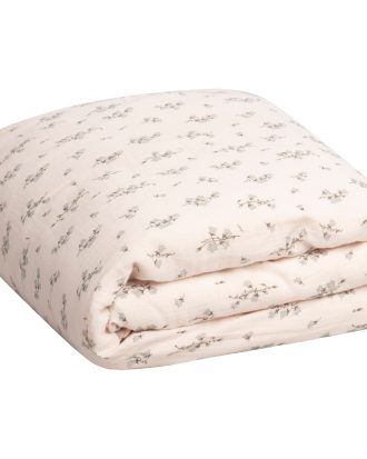 Garbo & Friends Bluebell Muslin Påslakan 220x220 Cm - Påslakan Bomullsmuslin Beige