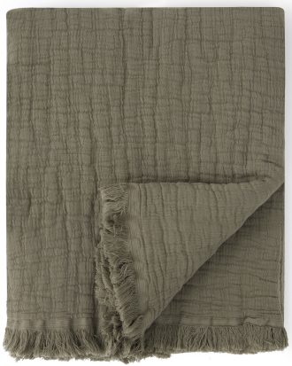 Garbo & Friends Geranium Filt 110x110 Cm - Barnfiltar Bomull Grön