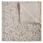 Garbo & Friends Flora Muslinfilt 110x110 Cm - Barnfiltar Bomull Oat