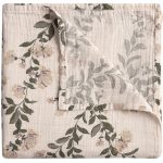 Garbo & Friends Honeysuckle Muslin Babyfilt 110x110 Cm - Barnfiltar Bomullsmuslin Sand