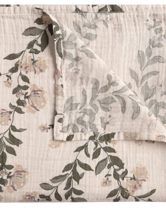 Garbo & Friends Honeysuckle Muslin Babyfilt 110x110 Cm - Barnfiltar Bomullsmuslin Sand