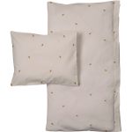 Garbo & Friends Lemon Bäddset 70x80 + 28x35 Cm - Barnsängkläder Bomull Ljusgrå