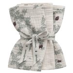 Garbo & Friends Pomegranate Tvättlappar 3-pack Muslin 40x40 Cm - Barnfiltar Bomullsmuslin Grå