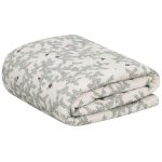 Garbo & Friends Pomegranate Vadderad Filt Muslin 100x140 Cm - Barnfiltar Bomullsmuslin Grå