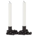 Gejst Molekyl Ljusstake 2 - Ljuslyktor Stål Svart