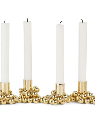 Gejst Molekyl Ljusstake 4 - Ljuslyktor Stål Mässing