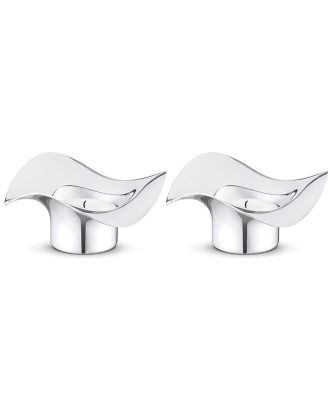 Georg Jensen Cobra Ljuslykta 2-pack - Ljuslyktor Rostfritt Stål