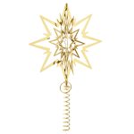 Georg Jensen Julgransstjärna Guldpläterad Stor - Juldekorationer Mässing