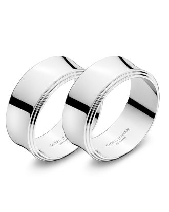 Georg Jensen Pyramid Servettringar 2-pack - Servetter & Tillbehör Rostfritt Stål