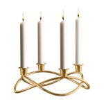 Georg Jensen Season Ljusstake Advent Crown - Ljusstakar Rostfritt Stål Guld