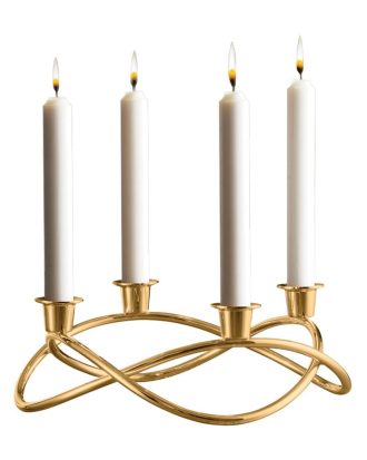 Georg Jensen Season Ljusstake Advent Crown - Ljusstakar Rostfritt Stål Guld