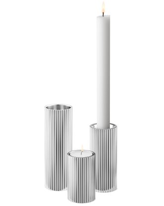 Georg Jensen Ljushållare / Ljusstake 3 Delar - Tillbehör ljusstakar & ljuslyktor Rostfritt Stål