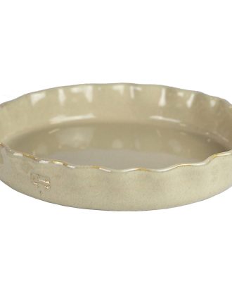 Gerbera Design Provence Pajform 30x4 Cm - Ugnsformar Stengods Beige