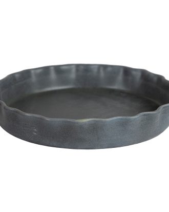 Gerbera Design Provence Pajform 30x4 Cm - Ugnsformar Stengods Mattgrå