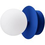 Globen Lighting Art Deco Vägg-/taklampa Blå / - Badrumsbelysning Glas Vit