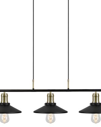 Globen Lighting Disc 3 Pendel - Taklampor Metall Svart