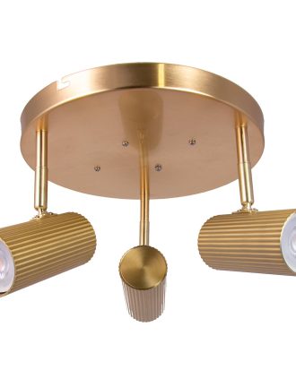 Globen Lighting Hubble 3 Plafond - Plafonder Metall Borstad Mässing