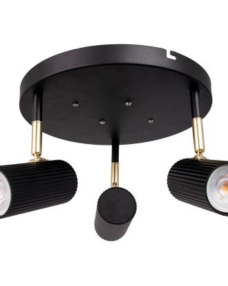 Globen Lighting Hubble 3 Plafond - Plafonder Metall Svart