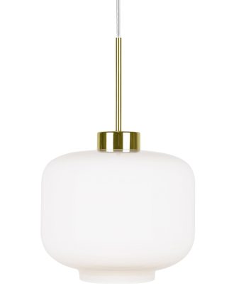 Globen Lighting Ritz Pendel / Mässing - Taklampor Glas Vit