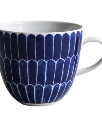 Götefors Porslin Selma Mugg 41 Cl Fjädrar - Kaffekoppar Porslin Blå