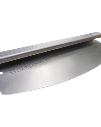 Gourmetstål Pizzaskärare Bågformad - Pizzaskärare Rostfritt Stål Trä