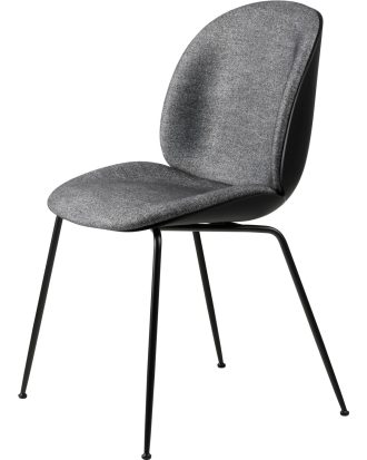 Gubi Beetle Stol Klädd Framsida / Konisk Bas - Stolar Stål Plain 0023