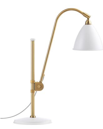 Gubi Bestlite Bl1 Bordslampa Mässing/ - Bordslampor Stål Vit