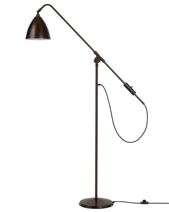 Gubi Bestlite Bl4 M Golvlampa Black Brass/black Brass - Golvlampor Svart