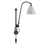 Gubi Bestlite Bl5 Vägglampa Black Brass/classic White - Vägglampor Svart