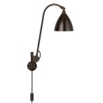 Gubi Bestlite Bl6 Vägglampa Black Brass/black Brass - Vägglampor Svart