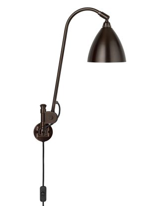 Gubi Bestlite Bl6 Vägglampa Black Brass/black Brass - Vägglampor Svart