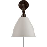 Gubi Bestlite Bl7 Vägglampa Black Brass/classic White - Vägglampor Vit