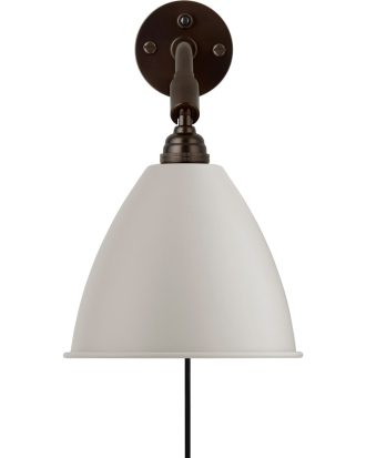 Gubi Bestlite Bl7 Vägglampa Black Brass/classic White - Vägglampor Vit