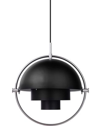 Gubi Multi-lite Pendel 36 Cm Krom/ Halvmatt - Taklampor Stål Svart