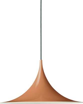 Gubi Semi Pendel Ø 47 Cm Glossy - Pendellampor Aluminium Roasted Pumpkin