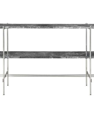 Gubi Ts Console Sidobord 120x30x72 Cm Polerat Stål / - Sidobord & Avlastningsbord Emperadormarmor Grå