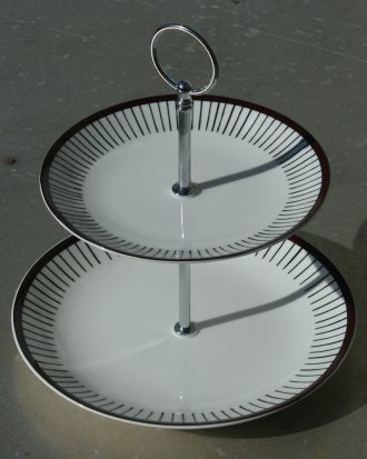 Gustavsberg Ribb Kakfat 2-vån - Kakfat, Tårtfat & Kupor Vit