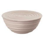 Guzzini Tierra Skål Med Lock 1,1 L - Bunkar & skålar Återvunnen Pet Taupe