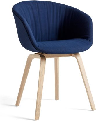 Hay Aac 23 Soft Stol Vattenbaserad Lackad Ek / Remix 773 Blue - Stolar Ekfanér Blå